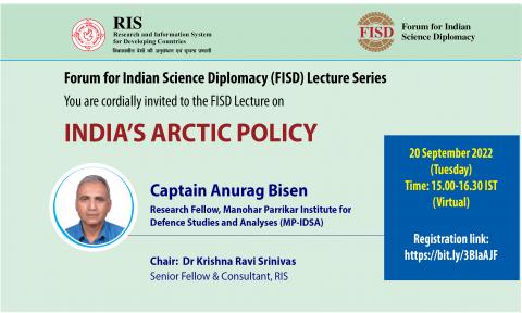  India's Arctic Policy FISD Lecture Series